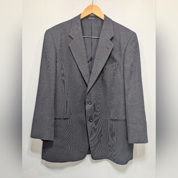 Georgio Armani Collezioni Suit Jacket in Gray Size 44R Wool Event Wedding ITALY - Picture 1 of 12